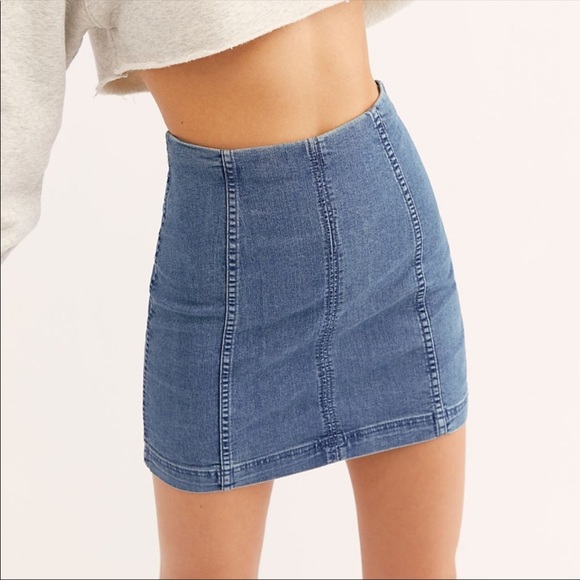 Free People Dresses & Skirts - Free People Femme Denim Mini Skirt